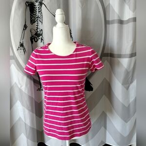 Nautical Pink stripe Tee